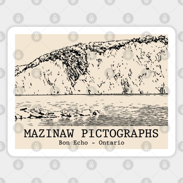 Mazinaw Pictographs - Bon Echo ON Magnet by Lakeric